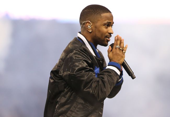 Big Sean performing during the halftime show of the NFL game between the Detroit Lions and the Philadelphia Eagles and uses CryoFX Co2 Special Effects Stage Jets